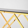 Консольный стол Stool Group Инсигния 120x40 ECST-026-TG-SK (стекло Smoke/сталь золото)