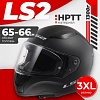 LS2 FF353 Rapid II Solid (3XL, черный матовый)
