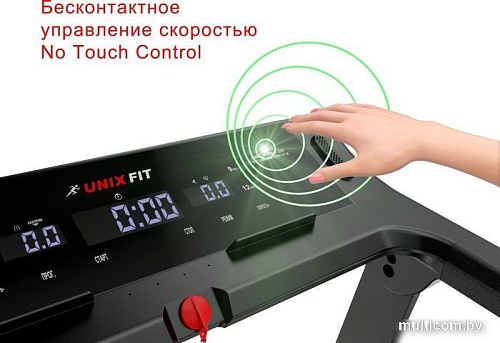 Электрическая беговая дорожка Unixfit Hi-tech F2 (dark storm)