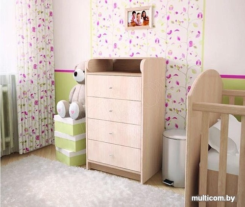 Комод Интерлиния Эльф-9 (дуб венге/дуб молочный)