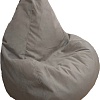 Кресло-мешок LoftyHome Груша L (велюр, серый)