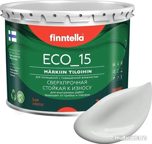 Краска Finntella Eco 15 Delfiini F-10-1-3-FL049 2.7 л (светло-серый)