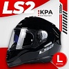 LS2 FF800 Storm Solid (L, черный)