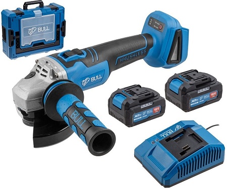 Угловая шлифмашина Bull CSG 1812 R 1333860 (с 2-мя АКБ, кейс)