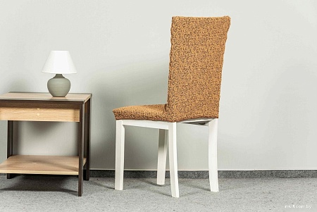 Чехол для стула Софатэкс КПС-12 Венеция без оборки (2 шт, кофе с молоком)