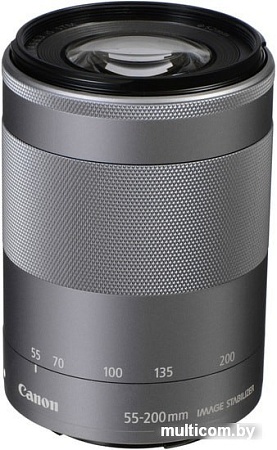 Объектив Canon EF-M 55-200mm f/4.5-6.3 IS STM (серебристый)