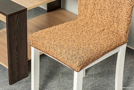 Чехол для стула Софатэкс КПС-12 Венеция без оборки (2 шт, кофе с молоком)