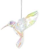 Елочная игрушка Gisela Graham Rose Ball Колибри радужный 12977