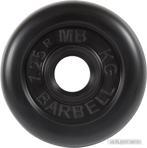 MB Barbell Стандарт 31 мм (1x1.25 кг, черный)