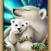 Алмазная мозаика Алмазная Живопись Белые медведи АЖ-1895