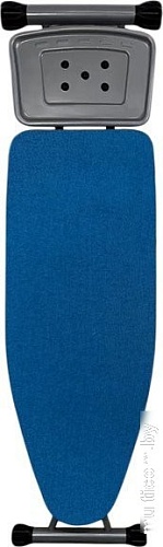 Чехол для гладильной доски Comfort Alumin С подложкой 110x33см (лен/лазурно-синий)