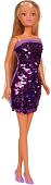 Кукла Simba Steffi LOVE фиолетовое платье с пайетками 5733366