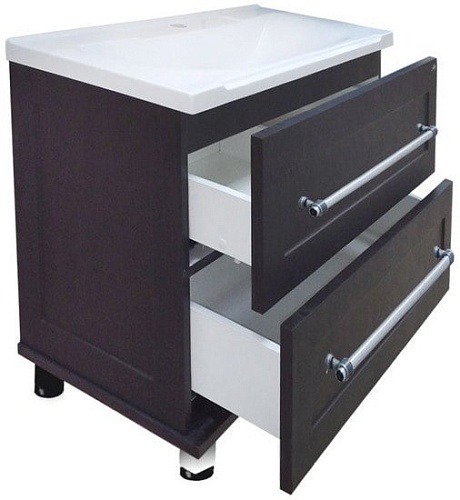 Misty Тумба с умывальником Марта 80 (напольная, венге)