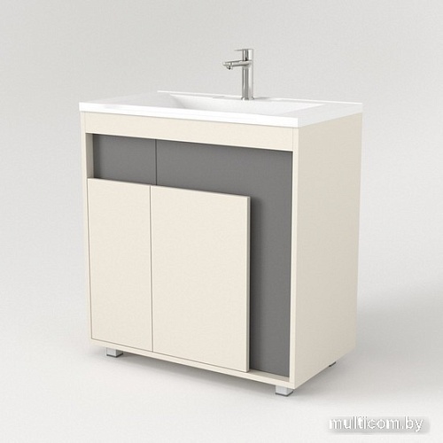 Дабер Тумба под умывальник 015 WeltWasser Deilbach 7517-80 Т15.8W.0.19 (бежевый/серый)