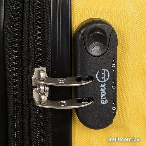 Чемодан-спиннер Grott 338-9108/5-24 (желтый)
