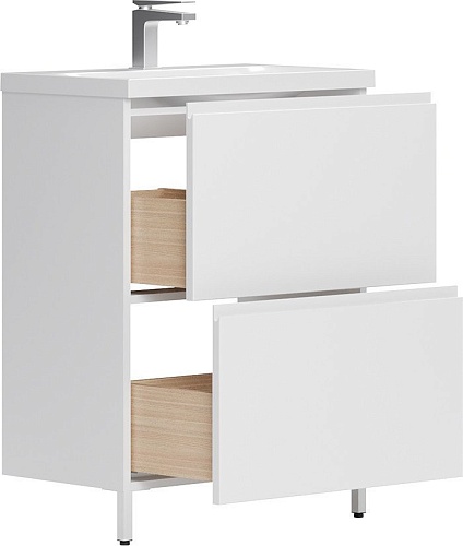 Belux Тумба под умывальник Минск Н 70-02 (1, белый глянцевый)