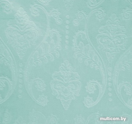 Плед Этель Корал Дамаск 1653359 150x200 (аквамарин)