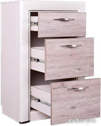 Комод Anrex Olivia 3S/56 (вудлайн кремовый/дуб анкона)