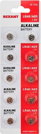 Батарейки Rexant LR48 10 шт 30-1036