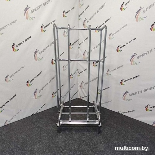 Стойка/стеллаж Spektr Sport Для хранения бодибаров хромированная сталь (на 27 шт)