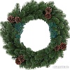 Рождественский венок Neon-night 307-144 0.45 м (с шишками)
