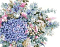 Картина по номерам ФРЕЯ Акварельный букет с гортензией PNB/PM-074