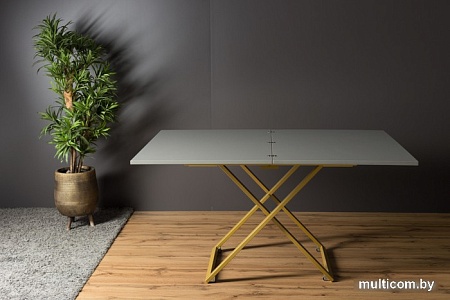Стол-трансформер Levmar Compact P02/S90 (гриджио/золото)