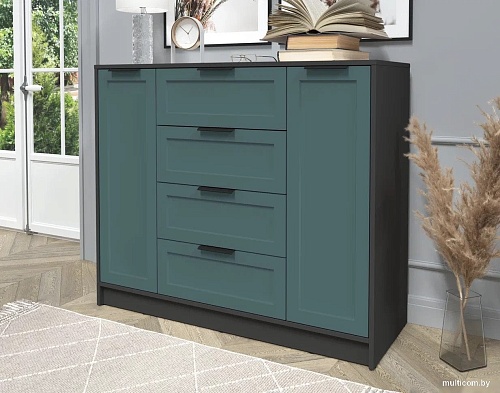 Тумба Интерлиния Концепт Тренд КТ-Т120 (антрацит/верде)