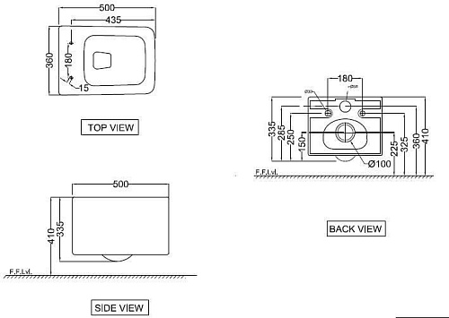 Унитаз подвесной Jaquar KUS-WHM-35953BIUFSM