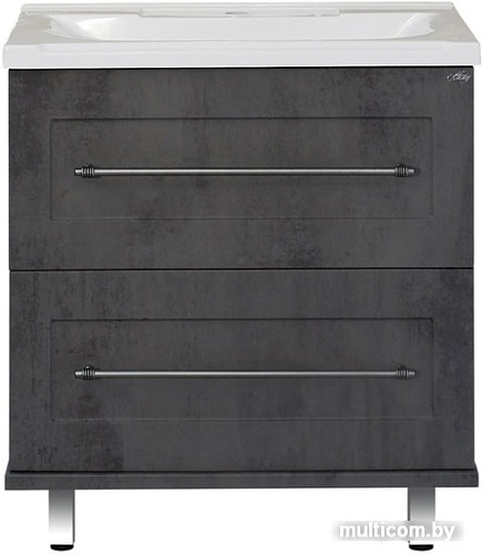 Misty Тумба под умывальник Марта 80 (напольная, темный бетон)