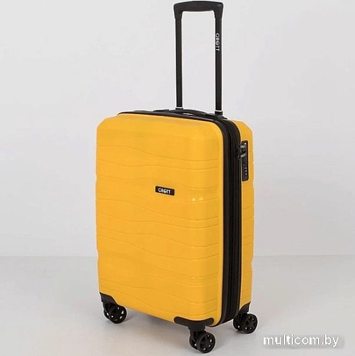 Чемодан-спиннер Grott 227-PP002/3-20 (желтый)
