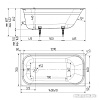 Ванна Maroni Aura 140x70 (с ножками)