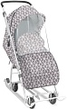Санки-коляска Nika Наши детки 3-1К (с ромбиками серый)