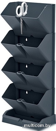 Кашпо Prosperplast Mini cascade IO1W200-S433 (антрацит)