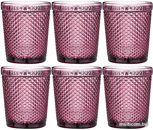 Набор стаканов для воды и напитков Lefard Muza Color Гранат 781-162