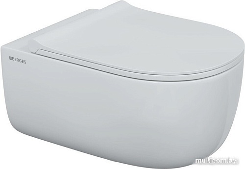 Унитаз подвесной Berges Wasserhaus Ego XL Rimless + Okus Slim SO + Novum525 + O5 043303