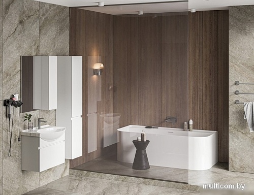 Belux Шкаф-пенал Неаполь ПН 40 (белый глянцевый)