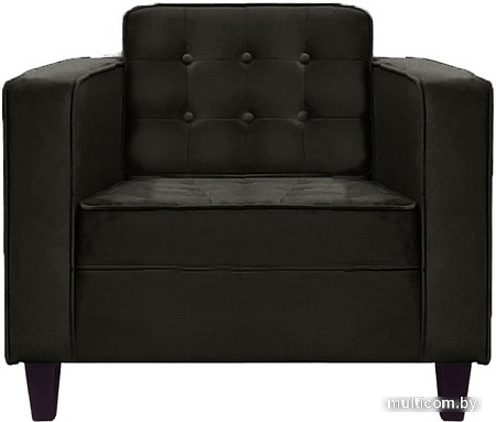 Интерьерное кресло Brioli Вилли (велюр, B17 темно-серый/темные ножки)