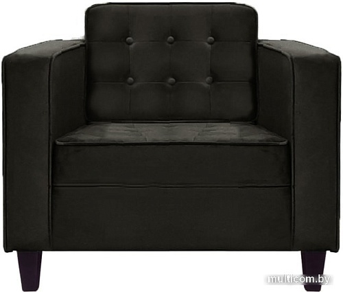 Интерьерное кресло Brioli Вилли (велюр, B17 темно-серый/темные ножки)