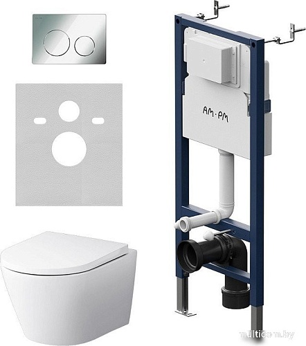 Унитаз подвесной AM.PM Prime Fit IS90151.741701 (с кнопкой смыва)