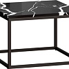 Журнальный столик LoftyHome Годмар 2 (мрамор блэк/белый)