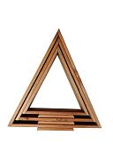 Елочка настольная Четыре Солнца Матрешки Pro деревянные (коричневый)