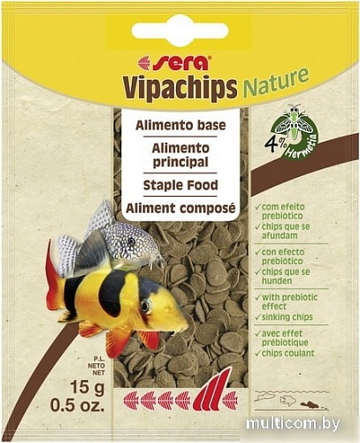 Сухой корм Sera Vipachips Nature 15 г