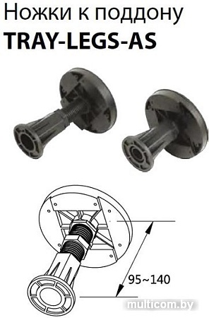 Душевой поддон Cezares TRAY-AS-R-100-30-W