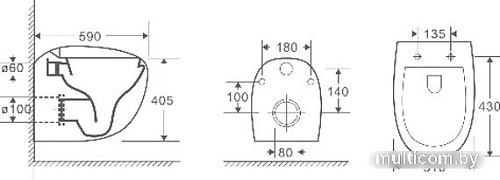 Унитаз WeltWasser Jeckenbach 004 GL-WT (белый глянец)