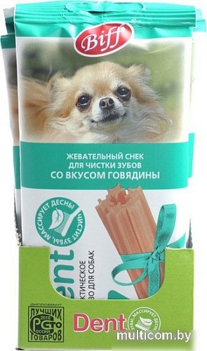 Лакомство для собак TiTBiT Dent Жевательный снек со вкусом говядины 35 г