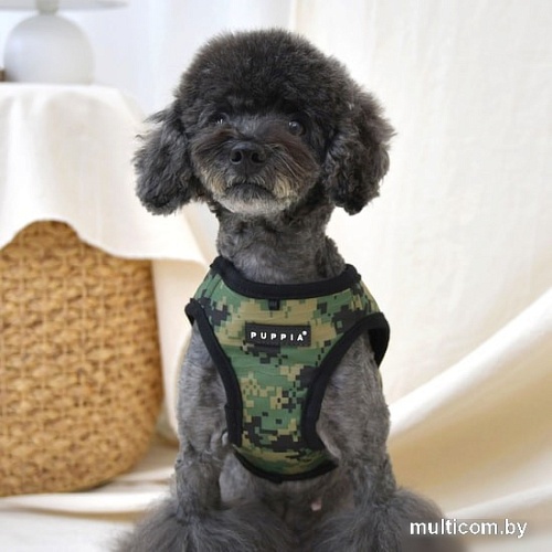 Шлейка-жилетка Puppia Sentinel PAUA-HB1827-KC-L (хаки камуфляж)