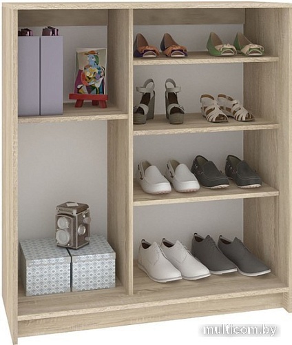 Тумба для обуви Кортекс-мебель Сенатор ШК42 Классика (береза/дуб сонома)