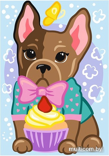 Картина по номерам Lori Модный щеночек Ркн-070