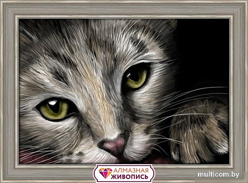 Алмазная мозаика Алмазная Живопись Кошачий портрет АЖ-1184